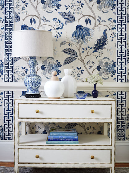 SCALAMANDRE  PALAMPORE EMBROIDERY FABRIC CINNAMON   - SC 000427175 NEW SKU # SC271750004