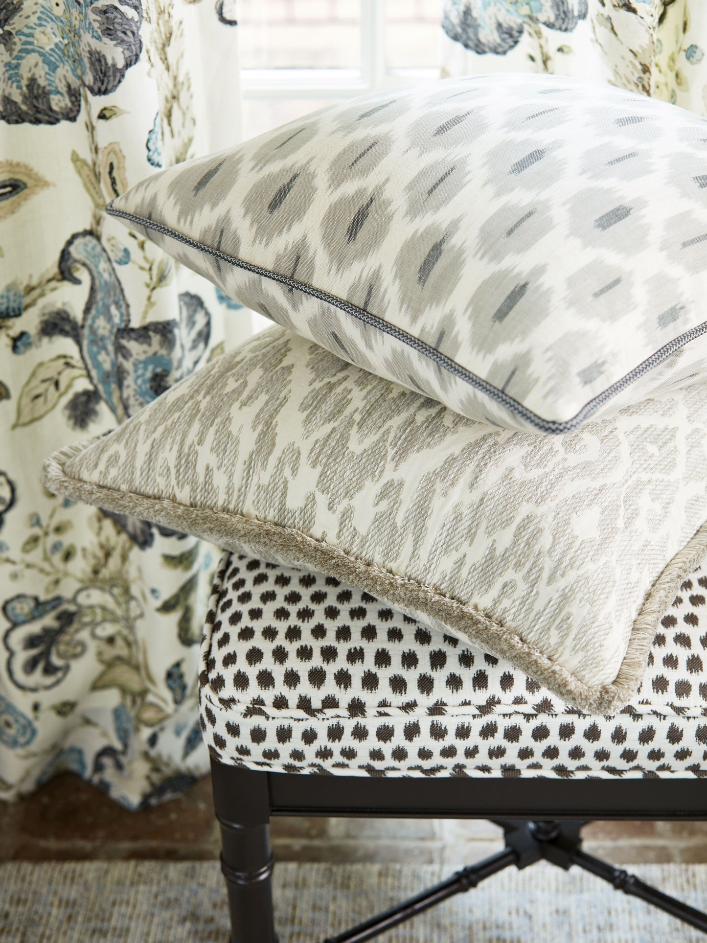 SCALAMANDRE  DOT WEAVE FABRIC CHARTREUSE   - SC 000227182 NEW SKU # SC271820002