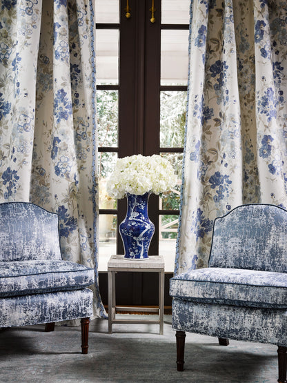 SCALAMANDRE  ANTONELLA LAMPAS FABRIC BLOSSOM   - SC 000127224 NEW SKU # SC272240001