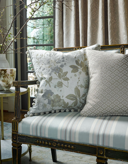 SCALAMANDRE  CAMILLE DAMASK FABRIC LAKESIDE   - SC 000327226 NEW SKU # SC272260003