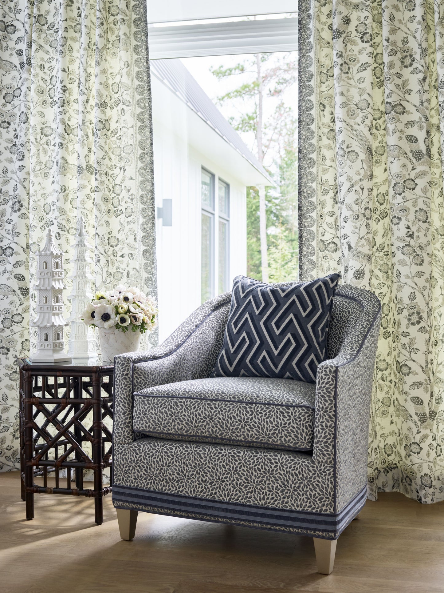 SCALAMANDRE  MAZE VELVET FABRIC HARBOR   - SC 000227237 NEW SKU # SC272370002