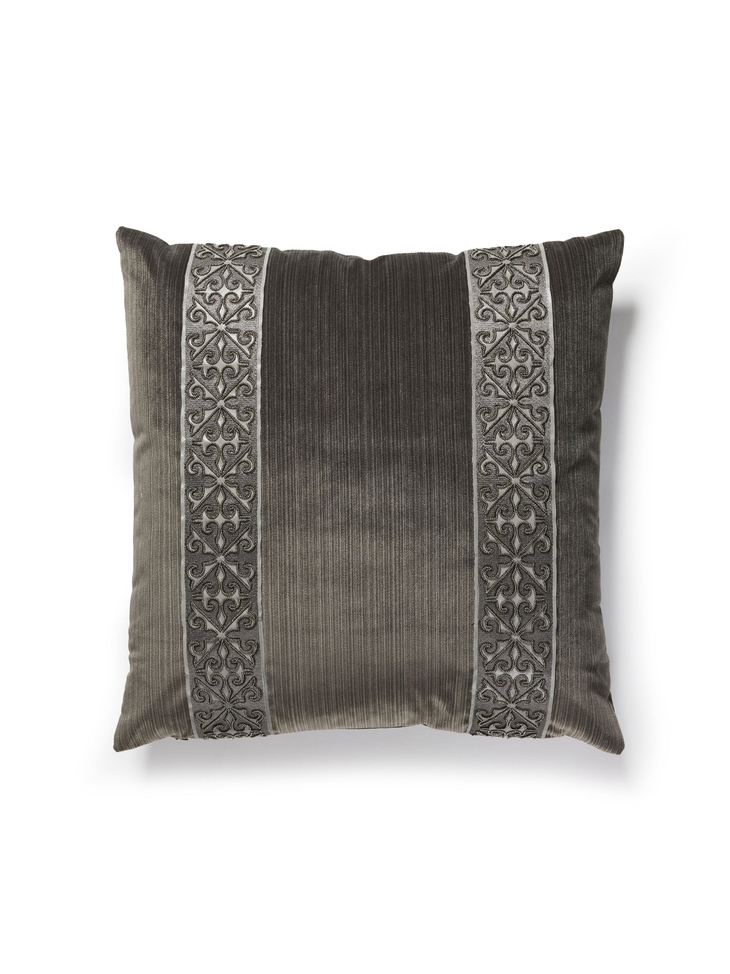 SCALAMANDRE PILLOWS   DAMASK 
FRETWORK / LATTICE 
SCROLL 
STRIE SQUARE    - SC 3015SDDTT3337 NEW SKU # SCSDDTT33373015