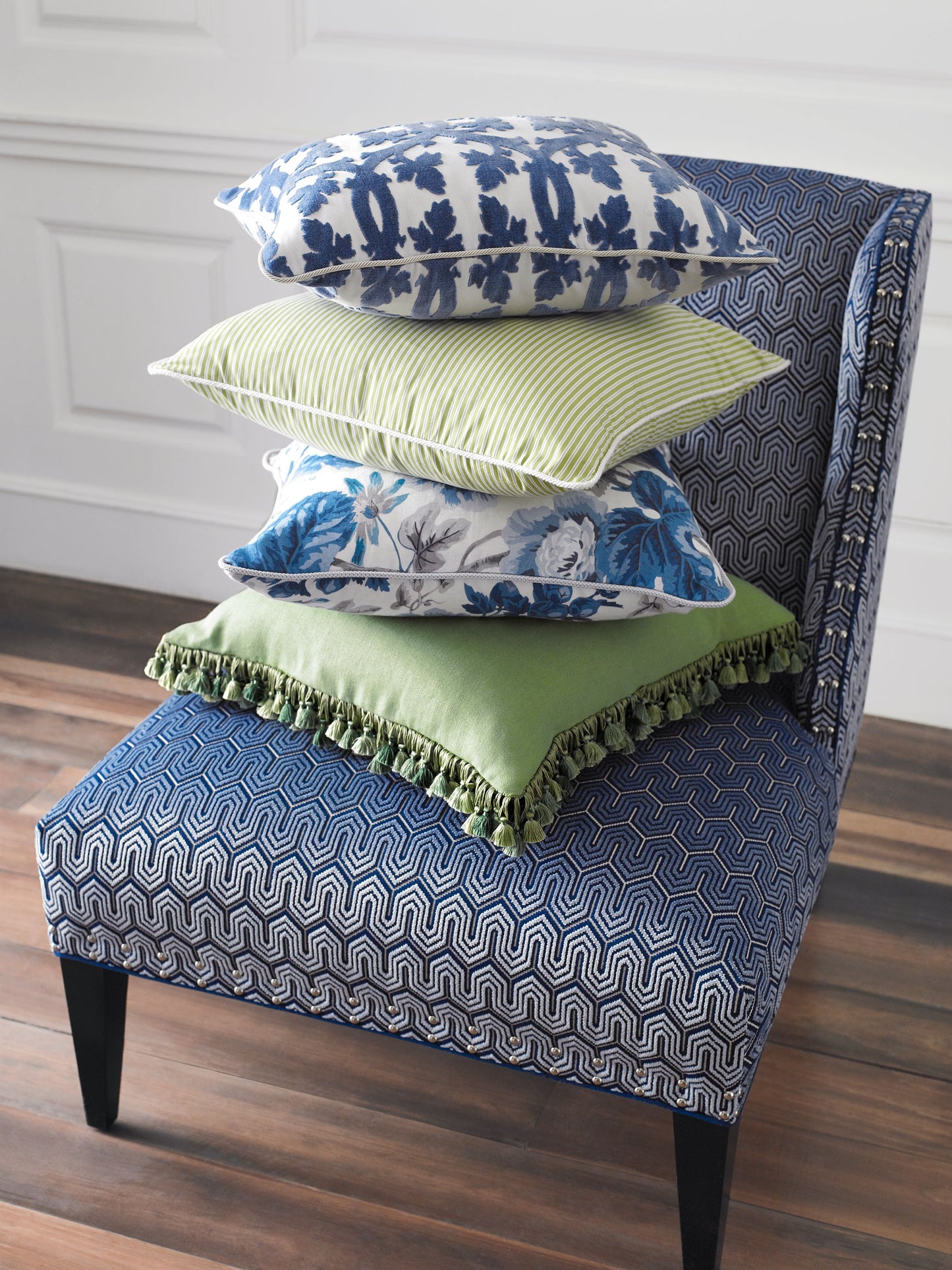 SCALAMANDRE  KENT STRIPE FABRIC SEPIA   - SC 000636395 NEW SKU # SC363950006