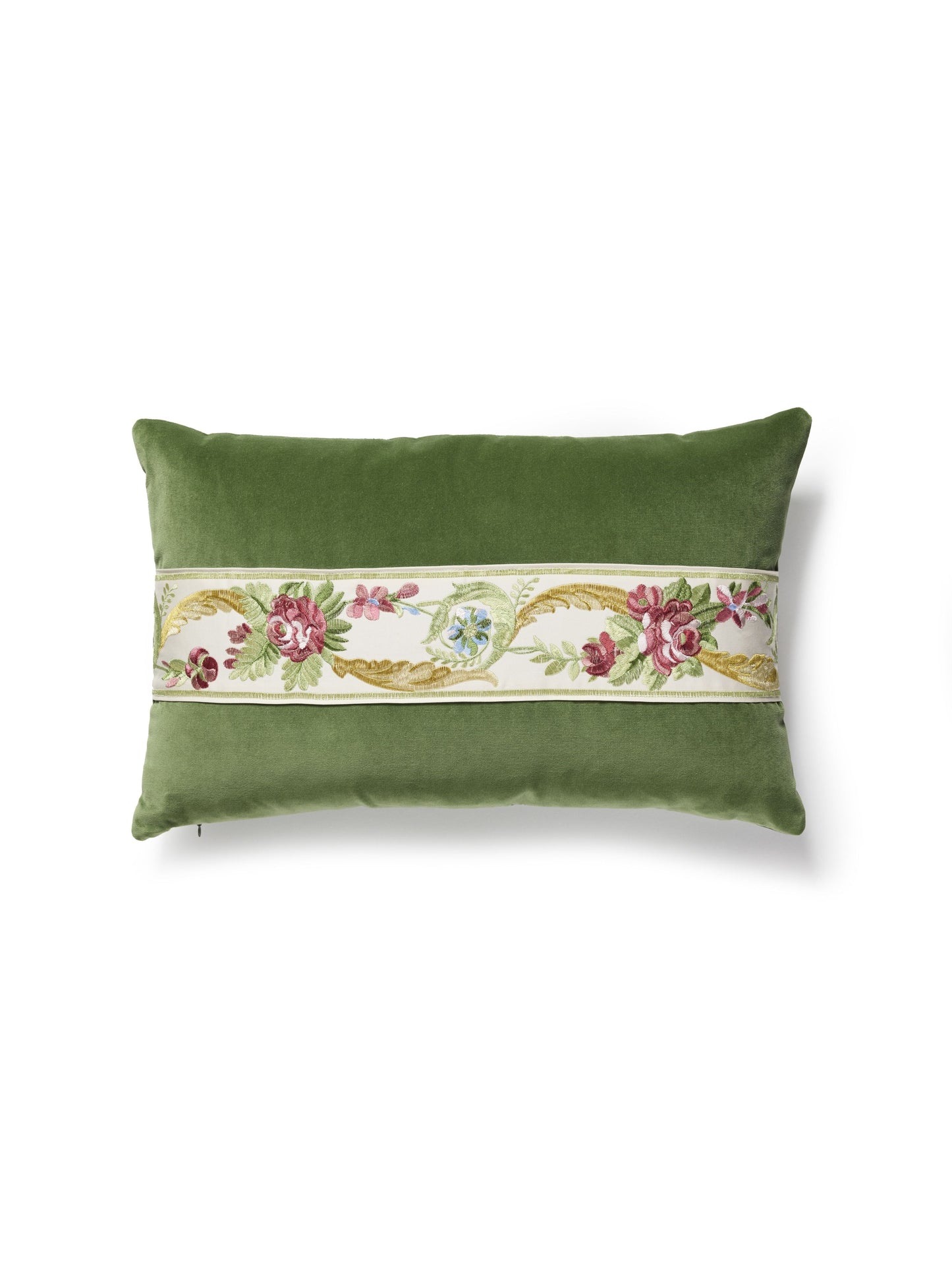 SCALAMANDRE PILLOWS   BOTANICAL / FOLIAGE 
FLORAL 
SCROLL LUMBAR    - SC 4425LBDTT3342 NEW SKU # SCLBDTT33424425