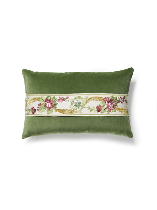 SCALAMANDRE PILLOWS   BOTANICAL / FOLIAGE 
FLORAL 
SCROLL LUMBAR    - SC 4425LBDTT3342 NEW SKU # SCLBDTT33424425