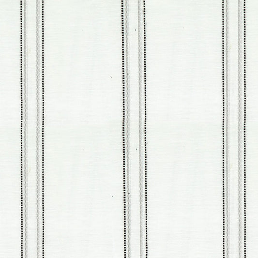 JF Fabrics SEASIDE 96 Fabric Traditional,Transitional,Contemporary,Metallic,Stripe Black,Offwhite  Double Width,Linen,Linen Texture - 5743196 J6901