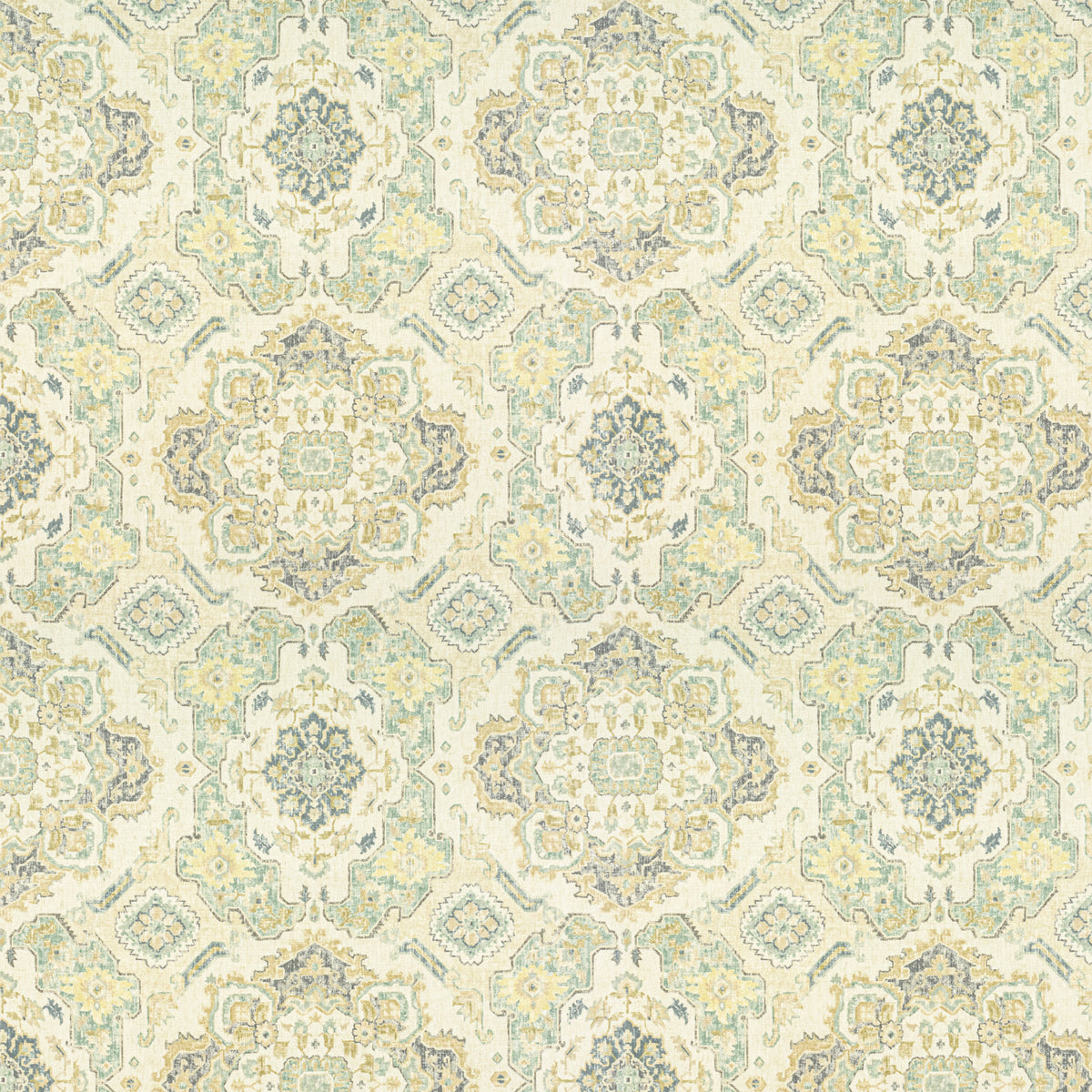 STOUT TEXTILES  MULTIPURPOSE,PRINT TRANSITIONAL,, MEDALLION SEAGLASS   - SEDG-2