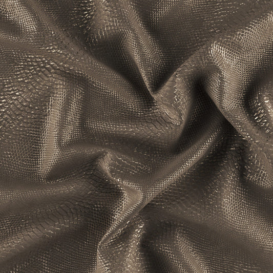 JF Fabrics SERPENT 37 Fabric Animal, Metallic, Texture Bronze, Gold  Vinyl, Vegan Leather - 8935137 J9011