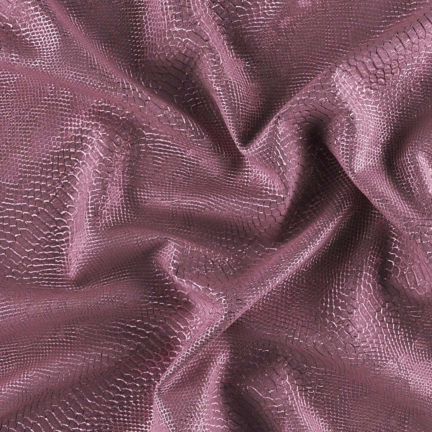 JF Fabrics SERPENT 44 Fabric Animal, Metallic, Texture Pink  Vinyl, Vegan Leather - 8935144 J9011