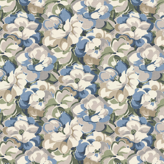 STOUT TEXTILES  MULTIPURPOSE,PRINT TRANSITIONAL,, FLORAL HARBOR,LAKE   - SEVE-1