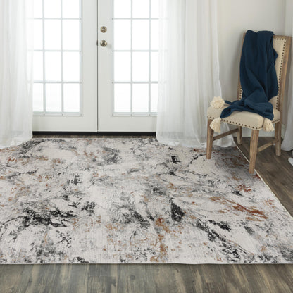 Area rug, contemporary style, 4' x 6'.