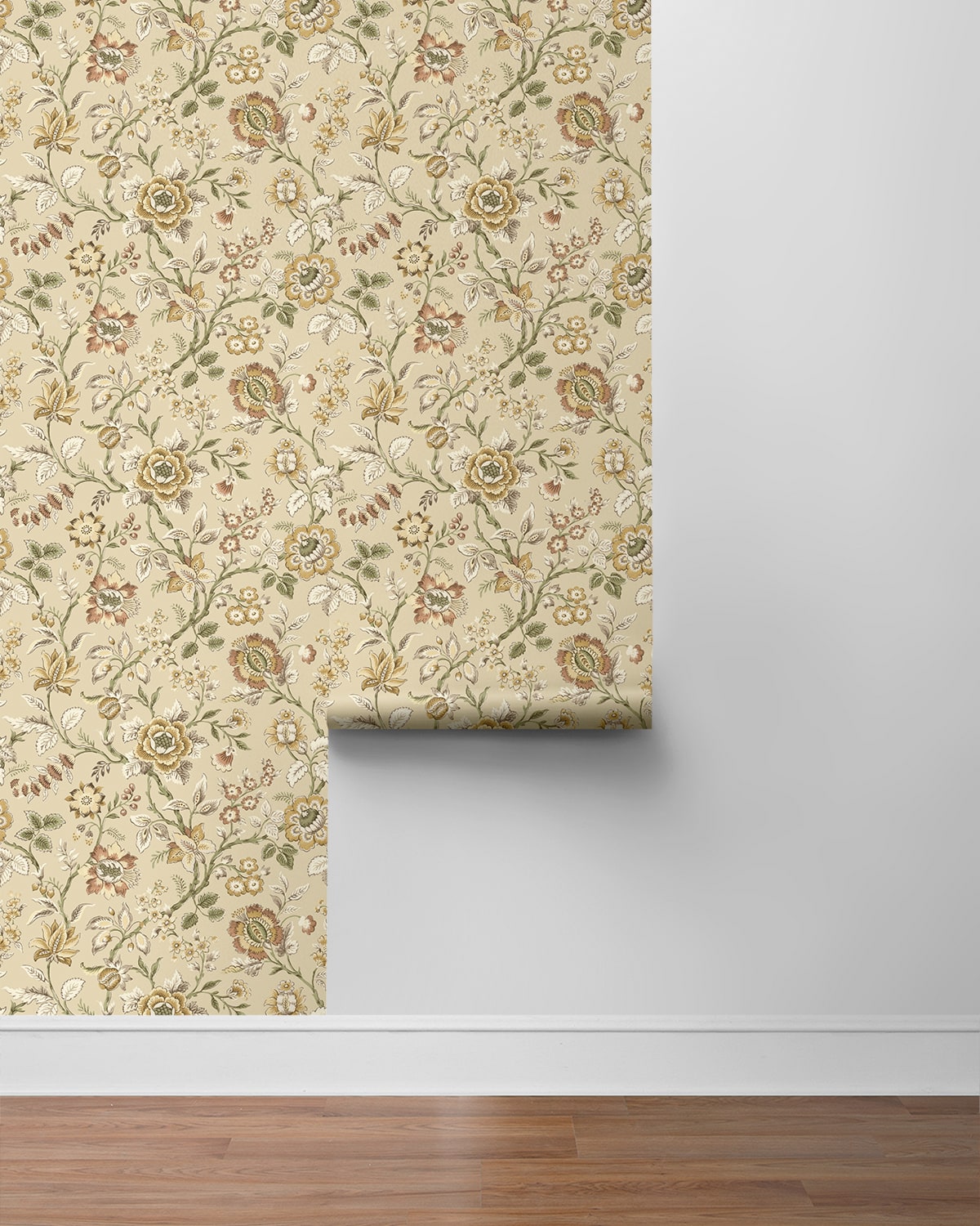 Stacy Garcia Home  Jacobean Floral Trail Floral Vintage Beige   - SG13006