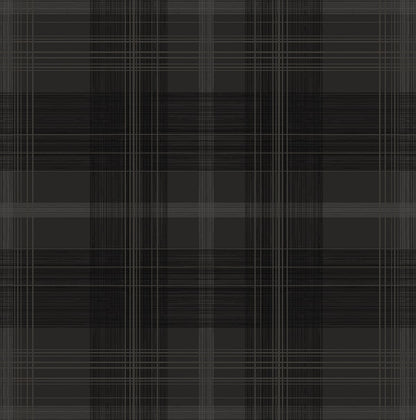 Stacy Garcia Home  Crossroads Plaid Plaid Transitional Black    - SG13100