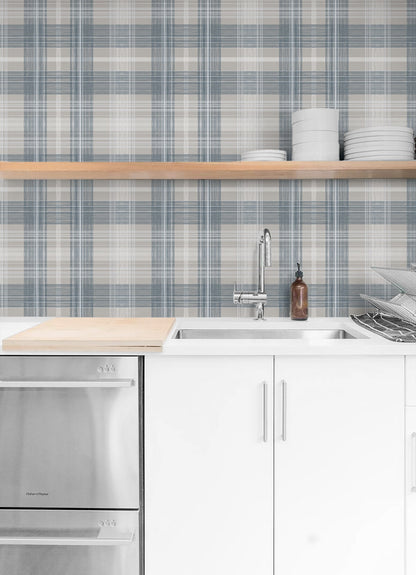 Stacy Garcia Home  Crossroads Plaid Plaid Transitional Grey   - SG13102