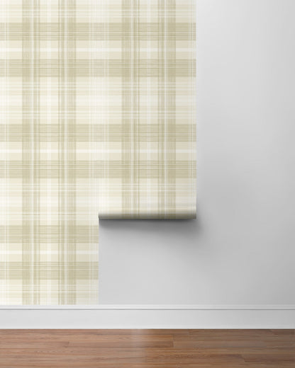 Stacy Garcia Home  Crossroads Plaid Plaid Transitional Beige   - SG13107