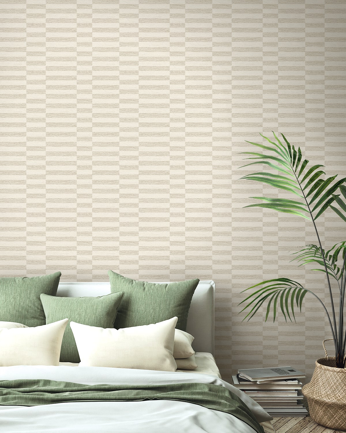 Stacy Garcia Home  Faux Woven Stripe Striped Contemporary Beige   - SG13207