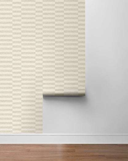 Stacy Garcia Home  Faux Woven Stripe Striped Contemporary Beige   - SG13207