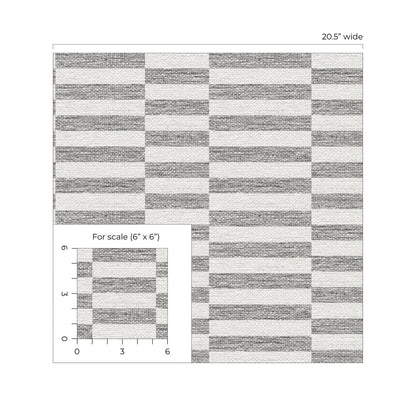 Stacy Garcia Home  Faux Woven Stripe Striped Contemporary Grey   - SG13208