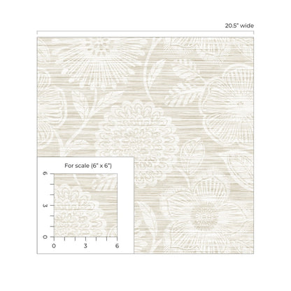 Stacy Garcia Home  Faux Grass Floral Floral Coastal Beige   - SG13307