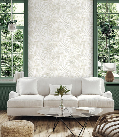 Stacy Garcia Home  Fossil Palm Botanical Contemporary Beige   - SG13407