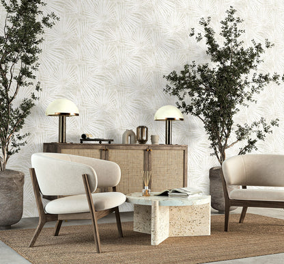 Stacy Garcia Home  Fossil Palm Botanical Contemporary Beige   - SG13407