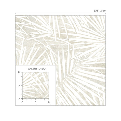 Stacy Garcia Home  Fossil Palm Botanical Contemporary Beige   - SG13407