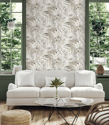 Stacy Garcia Home  Fossil Palm Botanical Contemporary Grey   - SG13408