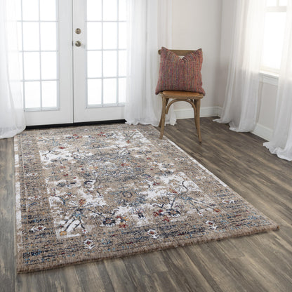 Traditional 5' x 8' rug.