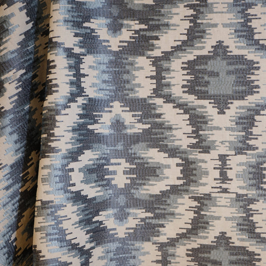 JF Fabrics JF Studio SHOCKWAVE 63 Fabric Transitional,Contemporary,Ikat Blue  Embroidery,Texture,Linen Texture - 5853663 SJ101