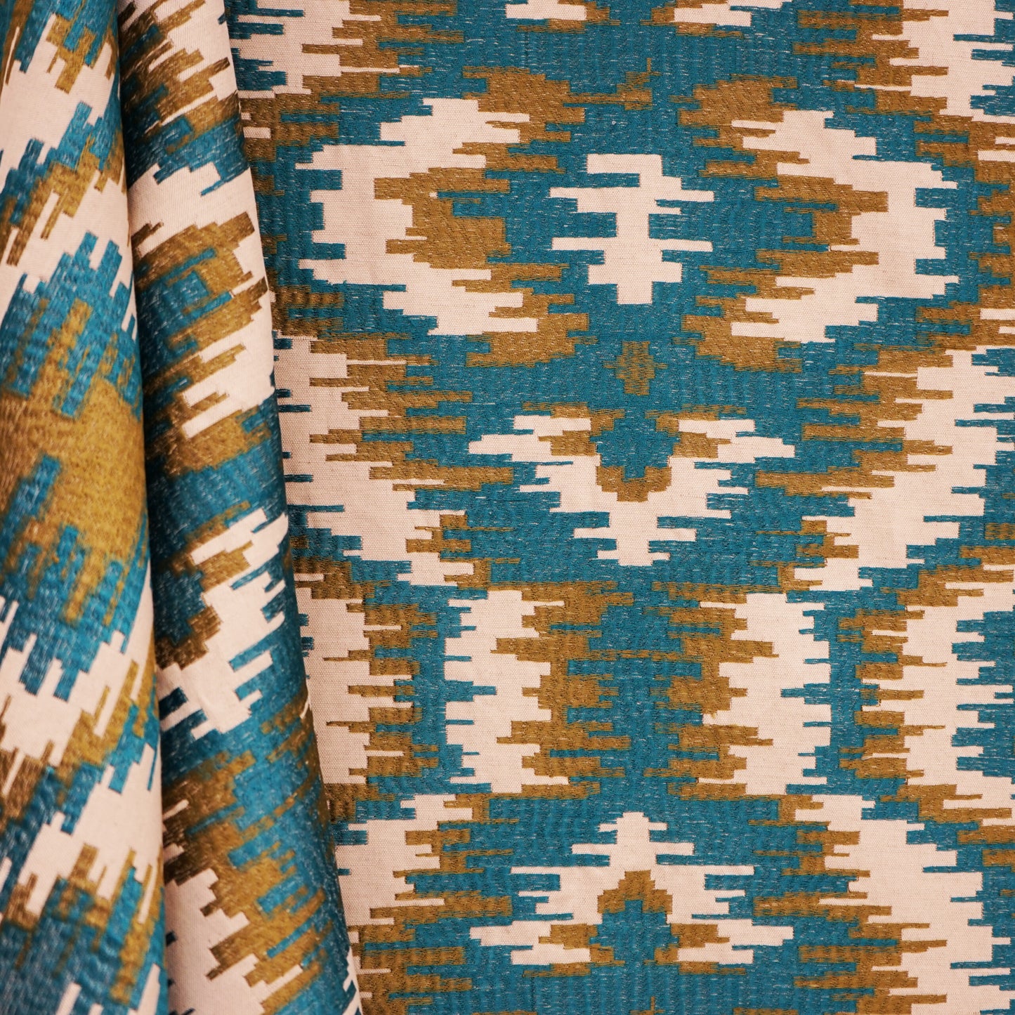 JF Fabrics JF Studio SHOCKWAVE 67 Fabric Transitional,Contemporary,Ikat Blue  Embroidery,Texture,Linen Texture - 5853667 SJ101