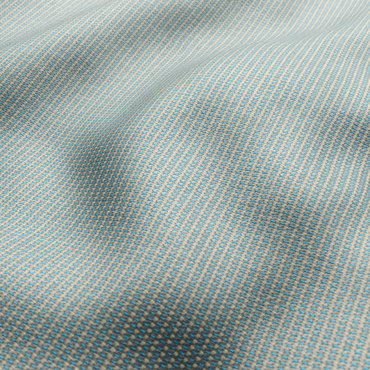 JF Fabrics FibreGuard Outdoor SHORE 63 Fabric Basketweave Blue, Cream  Jacquard, Outdoor - 9736263 J9551
