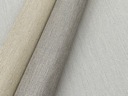 York Wallcoverings Montecito Shimmering Linen Grey Wallpaper Transitional Textures Greys   - SI18551