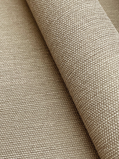 York Wallcoverings Montecito Shimmering Linen Light Caramel Wallpaper Transitional Textures Browns   - SI18554