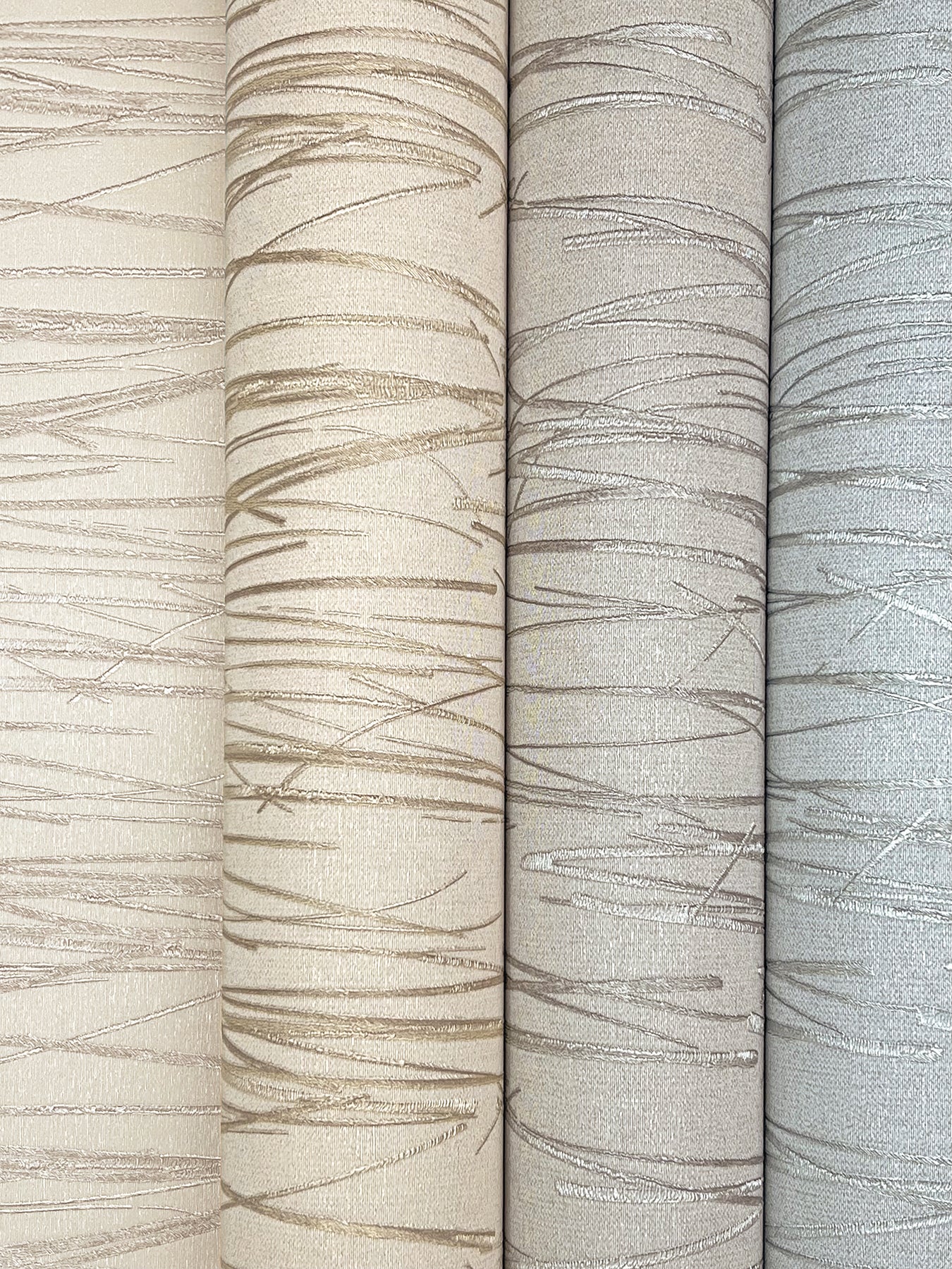 York Wallcoverings Signature Textures Resource Library Piedmont Bamboo Ivory Wallpaper Modern Raised Prints Whites and Off-Whites   - SI20711