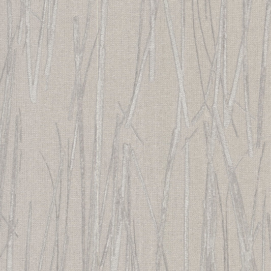 York Wallcoverings Signature Textures Resource Library Piedmont Bamboo Taupe Wallpaper Modern Raised Prints Beiges   - SI20712