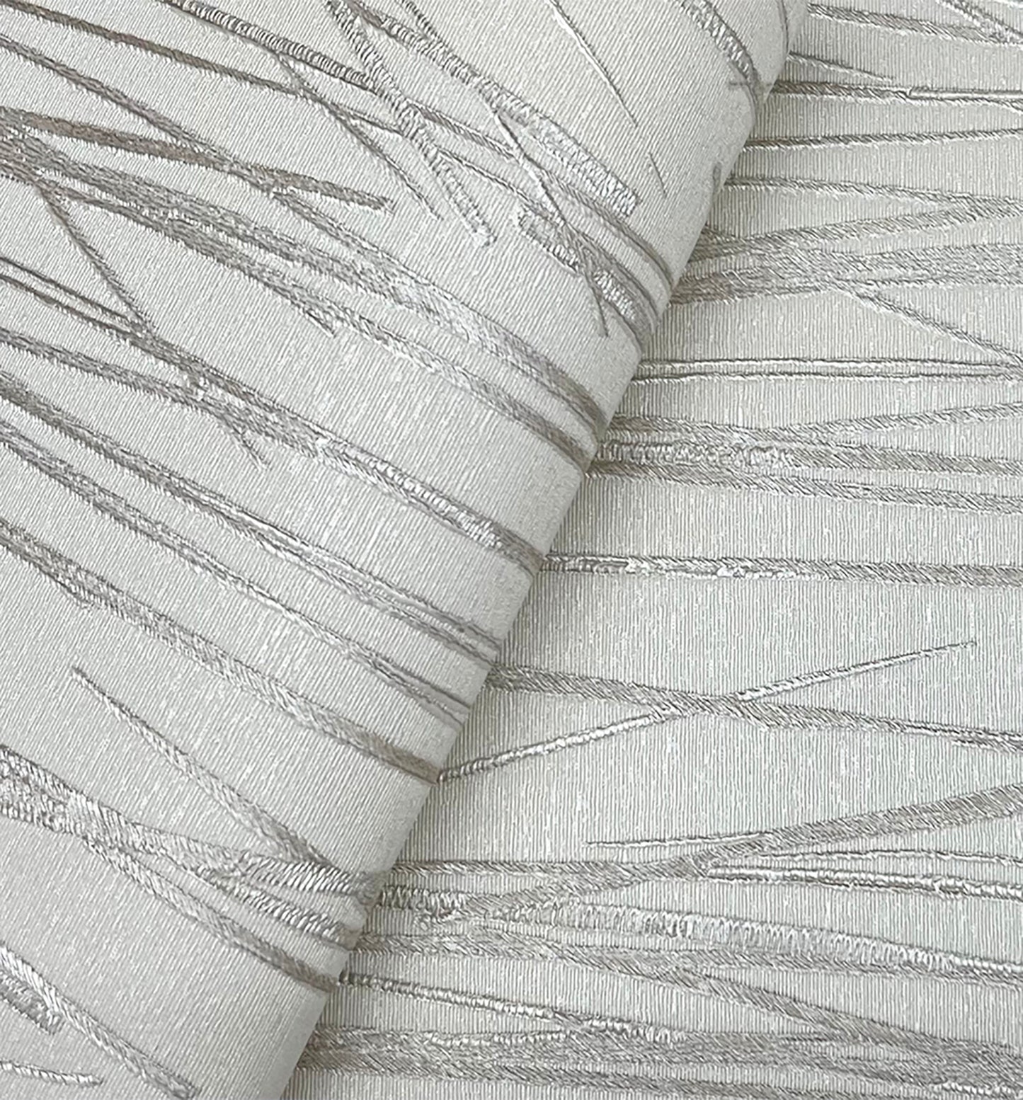 York Wallcoverings Signature Textures Resource Library Piedmont Bamboo Taupe Wallpaper Modern Raised Prints Beiges   - SI20712