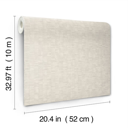 York Wallcoverings Signature Textures Resource Library Capri Cream Wallpaper Transitional Textures Whites and Off-Whites   - SI20751