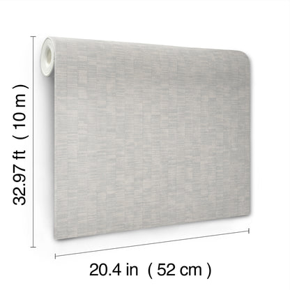 York Wallcoverings Signature Textures Resource Library Capri Light Grey Wallpaper Transitional Textures Greys   - SI20753