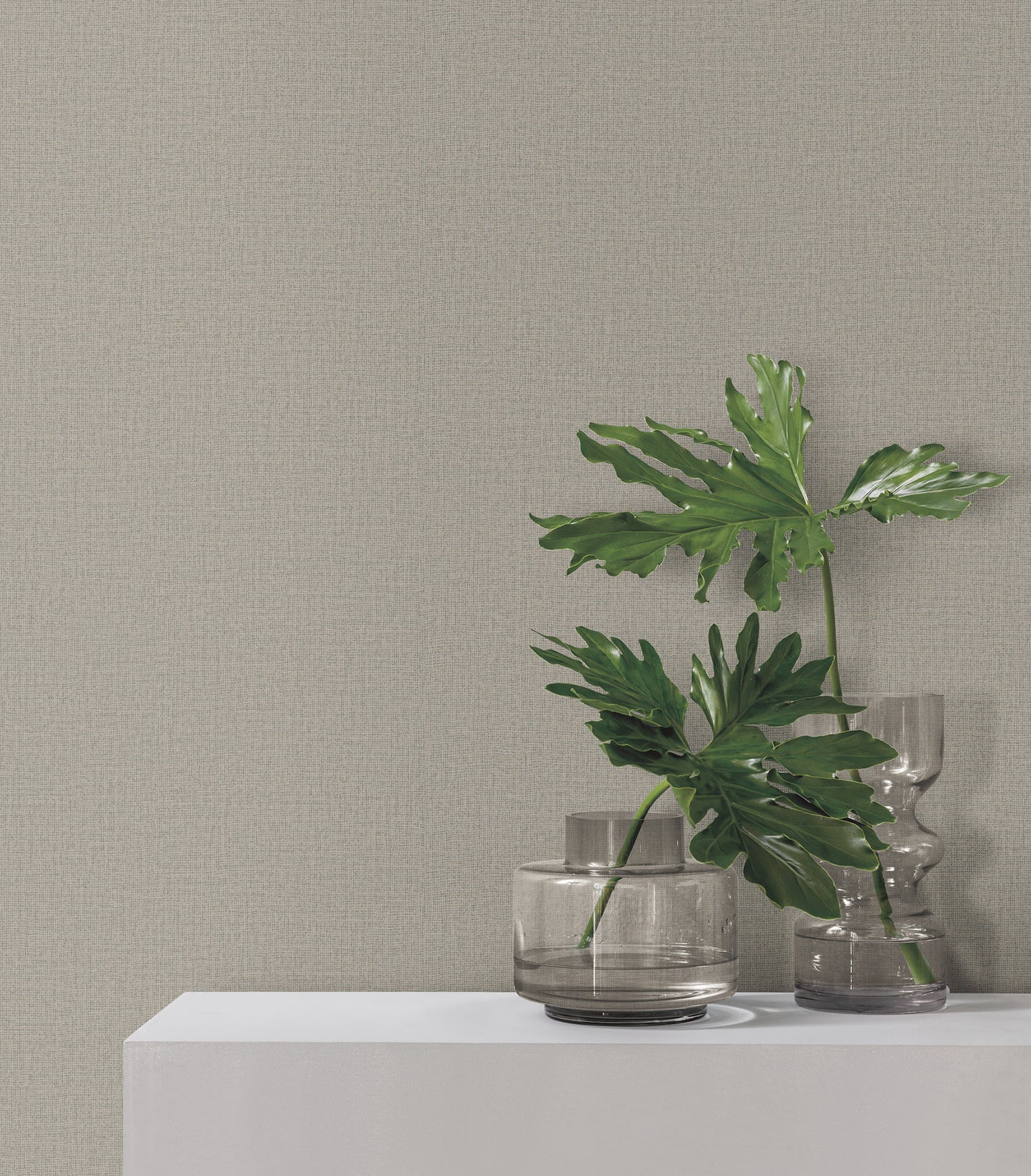 York Wallcoverings Signature Textures Resource Library Su Tela Taupe Wallpaper Modern Textures Greys   - SI20869