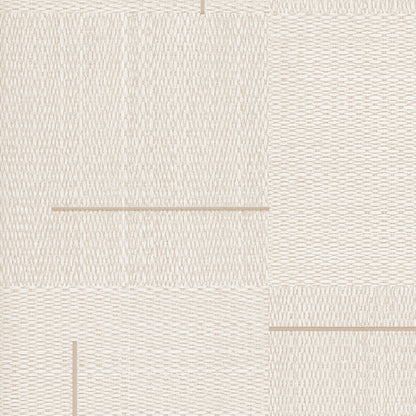 York Wallcoverings Signature Textures Resource Library Geo Block Weave Linen Wallpaper Modern Geometrics Beiges   - SI24900