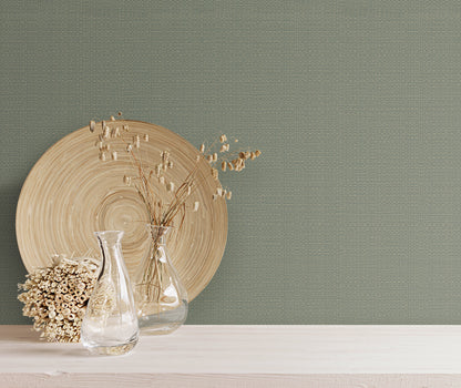 York Wallcoverings Signature Textures Resource Library Bali Basketweave Sage Wallpaper Modern Weaves Greens   - SI24922