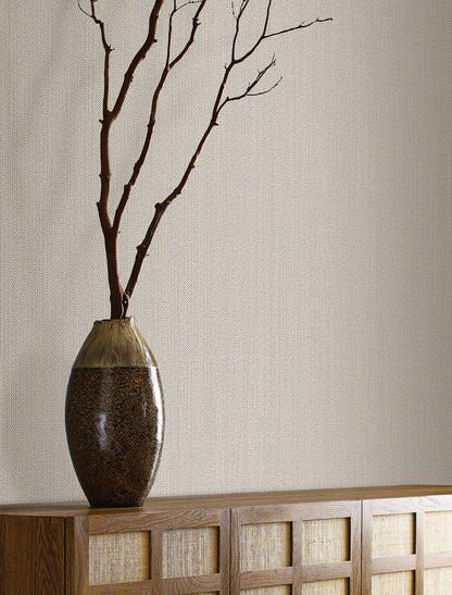 York Wallcoverings Signature Textures Resource Library Dutch Braid Linen Wallpaper Transitional Textures Beiges   - SI24931
