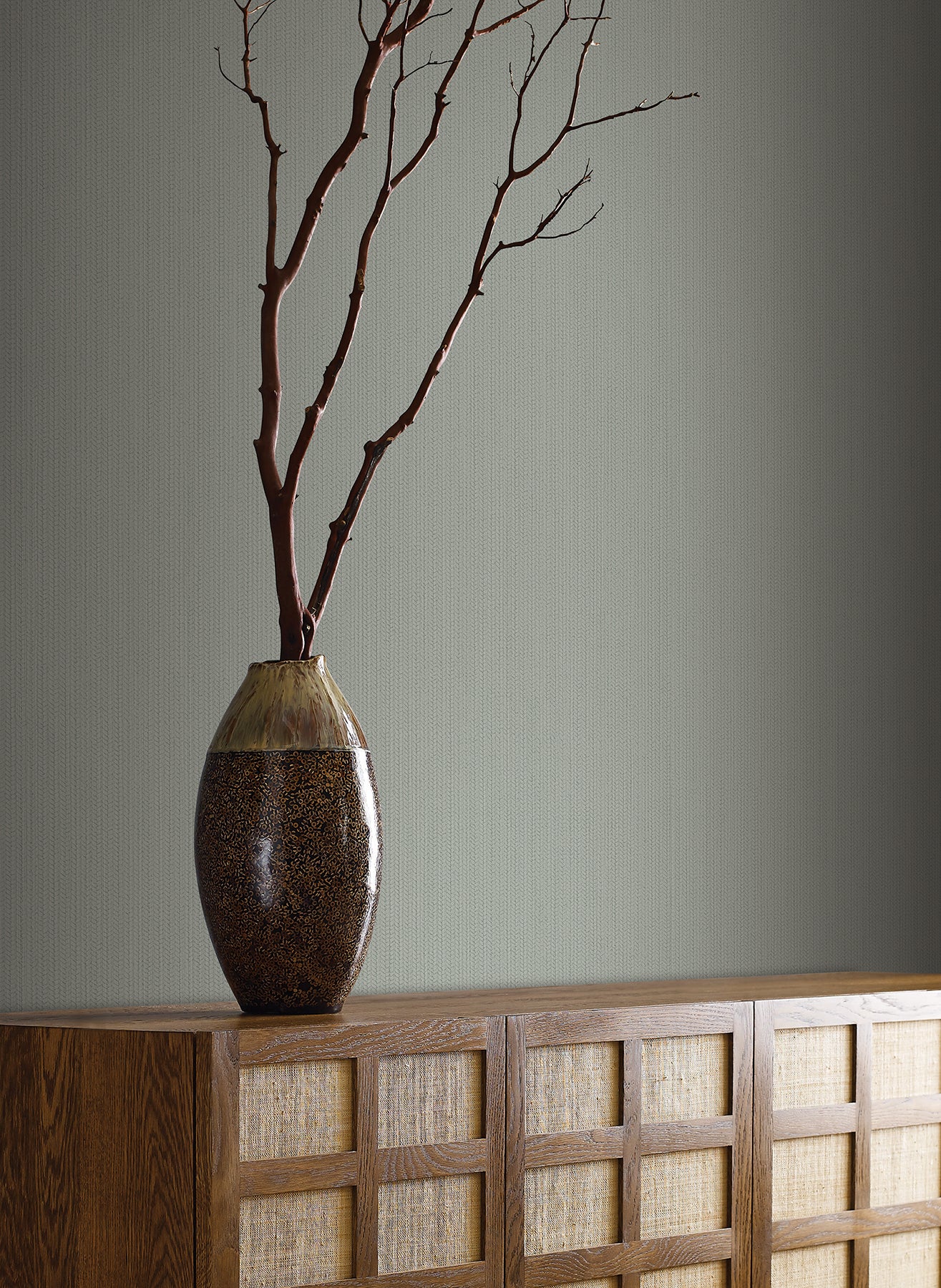 York Wallcoverings Signature Textures Resource Library Dutch Braid Sage Wallpaper Transitional Textures Blues   - SI24932