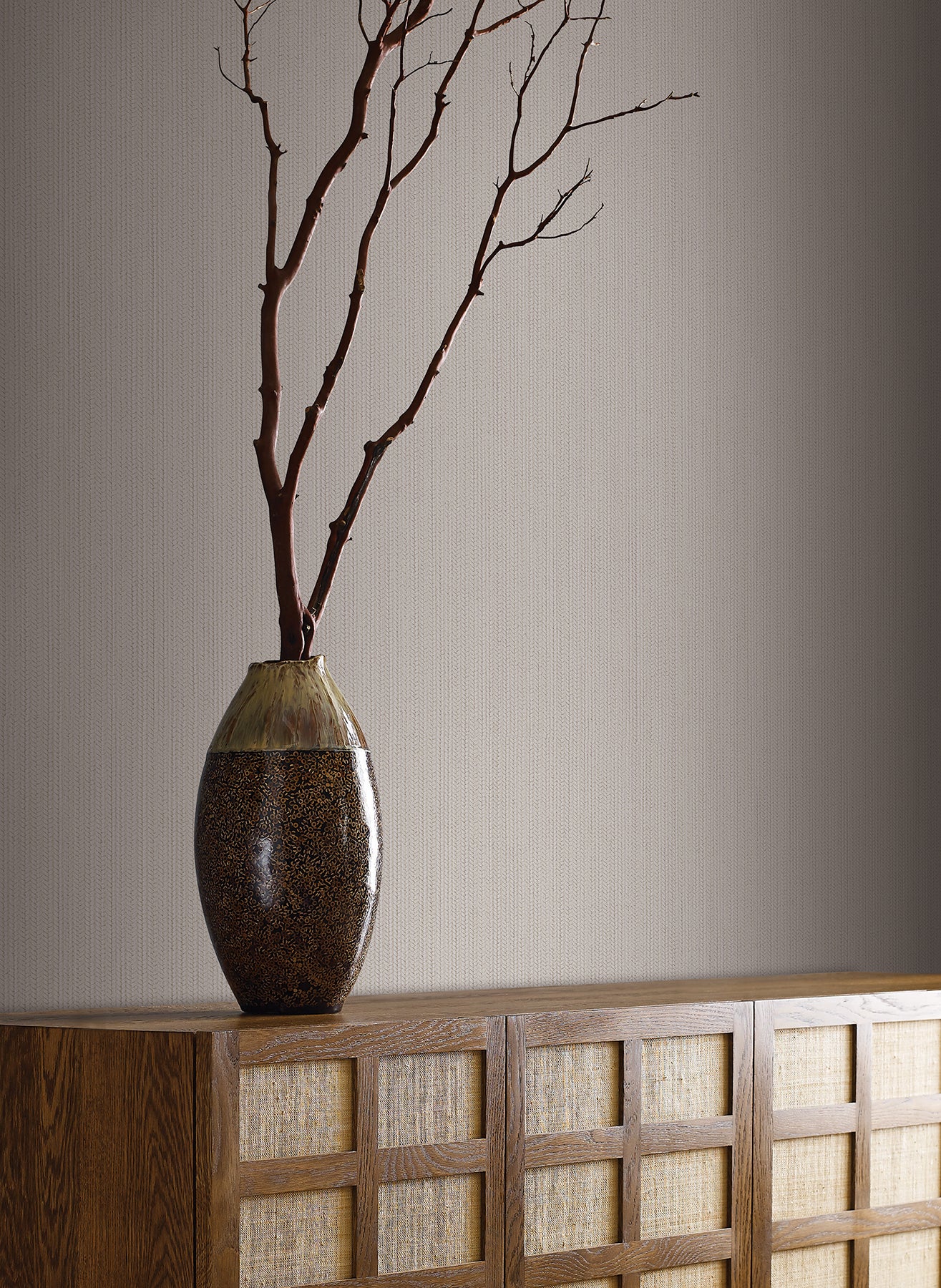 York Wallcoverings Signature Textures Resource Library Dutch Braid Light Taupe Wallpaper Transitional Textures Beiges   - SI24933