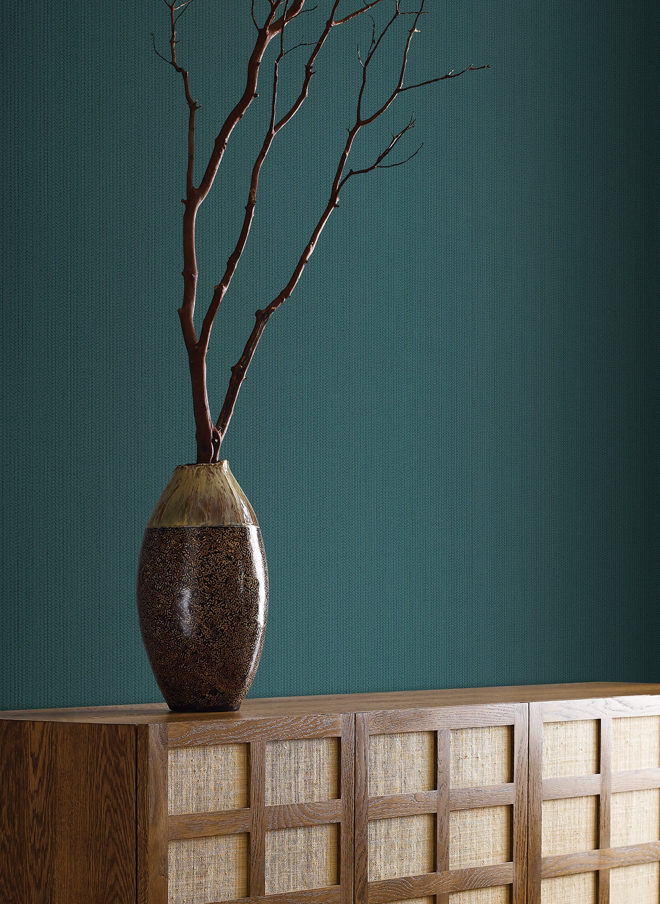 York Wallcoverings Signature Textures Resource Library Dutch Braid Teal Wallpaper Transitional Textures Blues   - SI24934