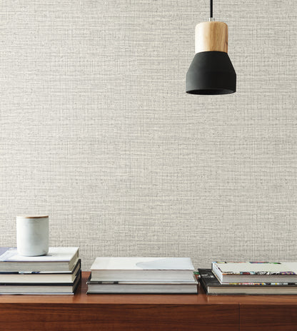 York Wallcoverings Signature Textures Resource Library Scotland Tweed Ivory Wallpaper Traditional Textures Whites and Off-Whites   - SI24970