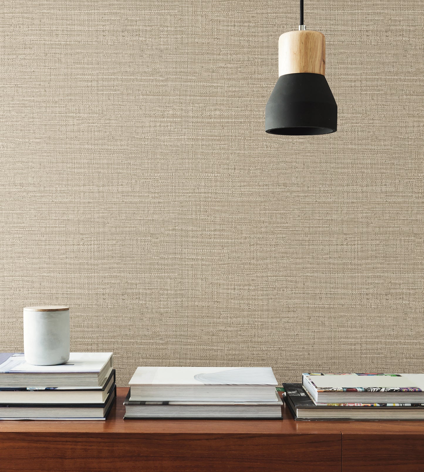 York Wallcoverings Signature Textures Resource Library Scotland Tweed Beige Wallpaper Traditional Textures Beiges   - SI24971