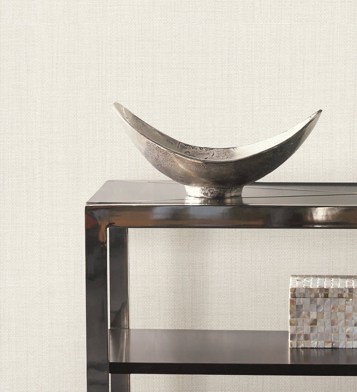 York Wallcoverings Signature Textures Resource Library Sofia Weave Cream Wallpaper Traditional Textures Whites and Off-Whites   - SI24980