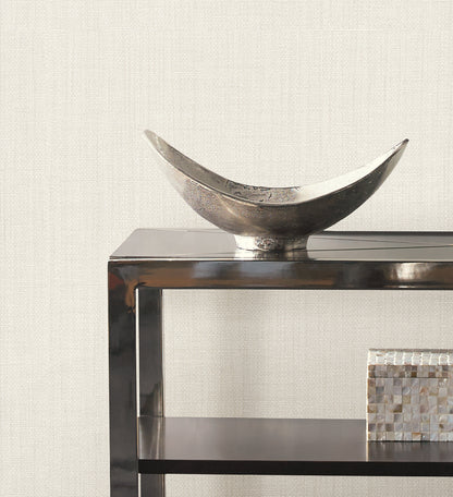 York Wallcoverings Signature Textures Resource Library Sofia Weave Cream Wallpaper Traditional Textures Whites and Off-Whites   - SI24980