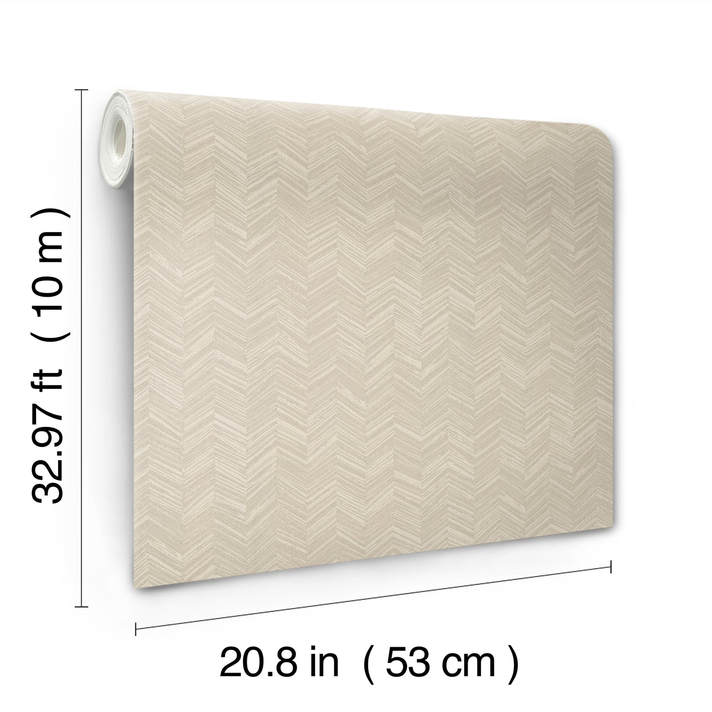 York Wallcoverings Signature Textures Resource Library Raised Chevron Beige Wallpaper Modern Chevron and Houndstooth Beiges   - SI25361